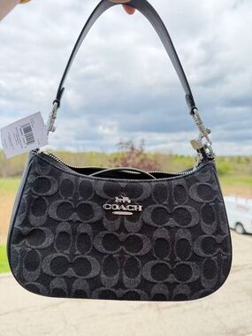 COACH Teri 2-Way Shoulder Bag In Signature Denim（CDE43）